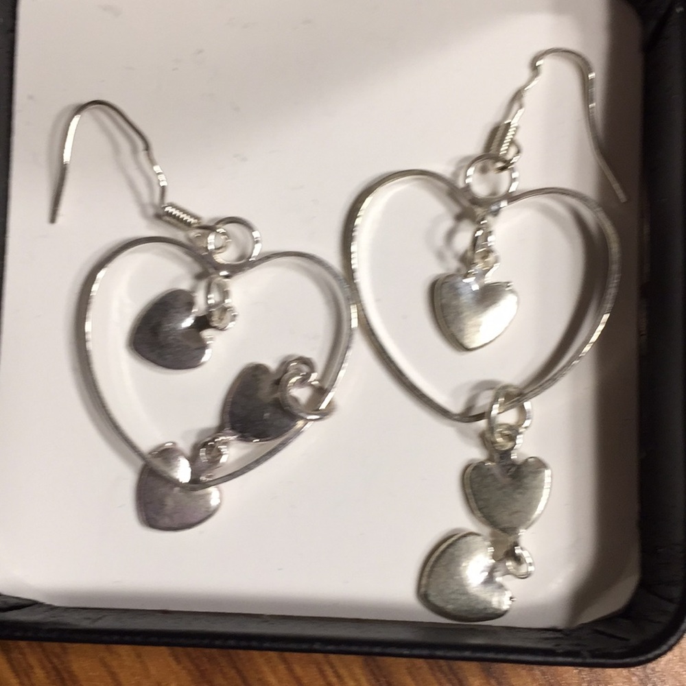 Silver earrings